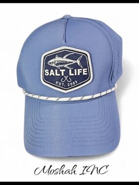SALT LIFE Mesh Back SNAPBACK Baseball Hat Cap SAILFISH Live Salty